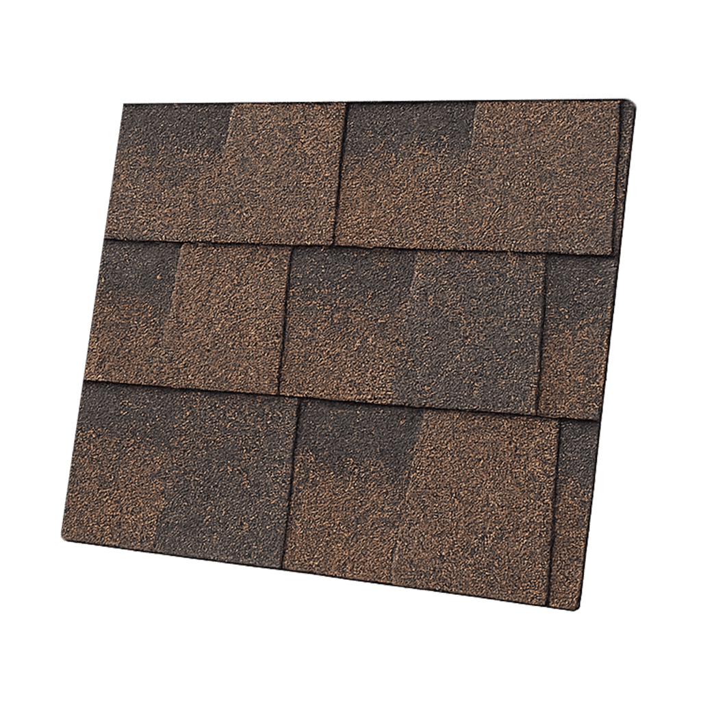 Asphalt Architectural Shingle Roof tile 3d illustration